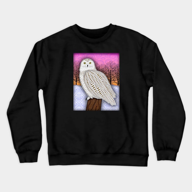 Snowy Owl Crewneck Sweatshirt by hammerheadryker